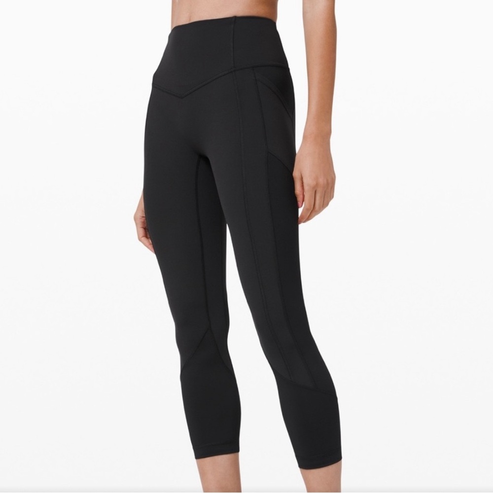 Lululemon train times crop size 6